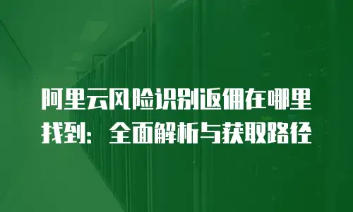 阿里云风险识别返佣在哪里找到：全面解析与获取路径