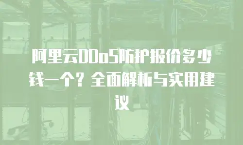 阿里云DDoS防护报价多少钱一个？全面解析与实用建议