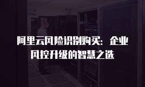 阿里云风险识别购买：企业风控升级的智慧之选