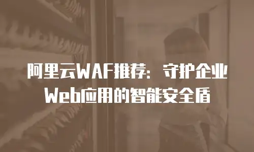 阿里云WAF推荐：守护企业Web应用的智能安全盾