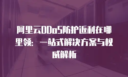 阿里云DDoS防护返利在哪里领：一站式解决方案与权威解析