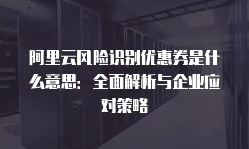 阿里云风险识别优惠券是什么意思：全面解析与企业应对策略