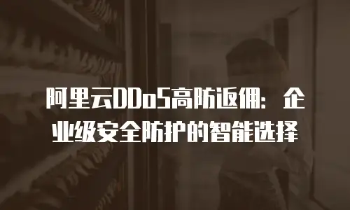 阿里云DDoS高防返佣：企业级安全防护的智能选择