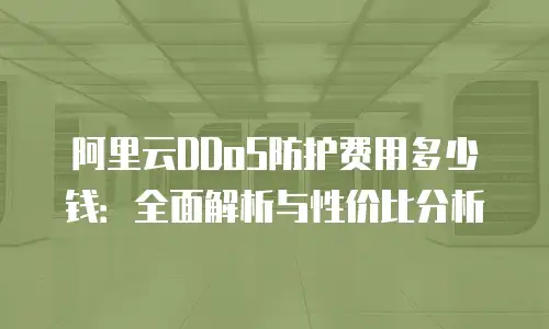 阿里云DDoS防护费用多少钱：全面解析与性价比分析
