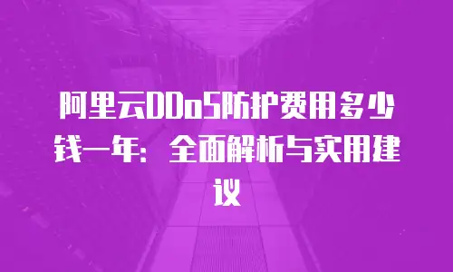 阿里云DDoS防护费用多少钱一年：全面解析与实用建议