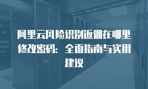 阿里云风险识别返佣在哪里修改密码：全面指南与实用建议