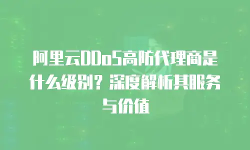 阿里云DDoS高防代理商是什么级别？深度解析其服务与价值