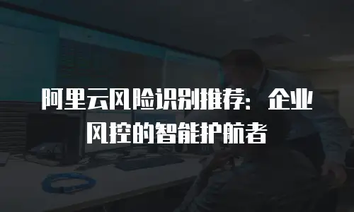 阿里云风险识别推荐：企业风控的智能护航者