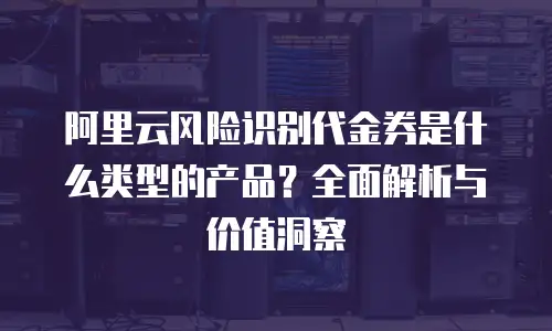 阿里云风险识别代金券是什么类型的产品？全面解析与价值洞察