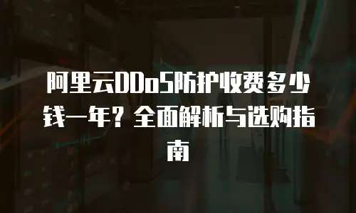 阿里云DDoS防护收费多少钱一年？全面解析与选购指南