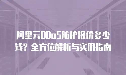 阿里云DDoS防护报价多少钱？全方位解析与实用指南