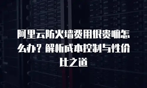 阿里云防火墙费用很贵嘛怎么办？解析成本控制与性价比之道