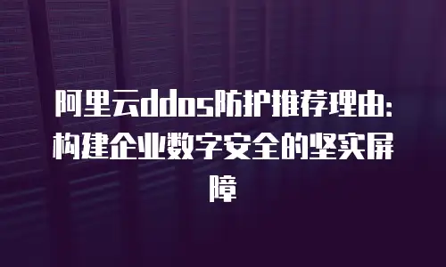 阿里云ddos防护推荐理由：构建企业数字安全的坚实屏障