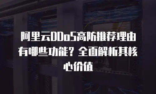 阿里云DDoS高防推荐理由有哪些功能？全面解析其核心价值