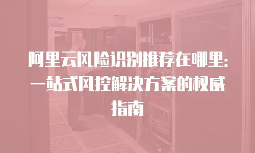 阿里云风险识别推荐在哪里：一站式风控解决方案的权威指南