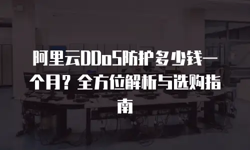 阿里云DDoS防护多少钱一个月？全方位解析与选购指南