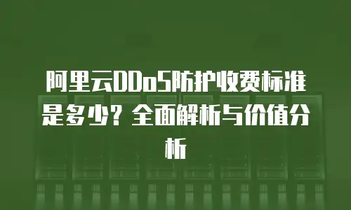 阿里云DDoS防护收费标准是多少？全面解析与价值分析