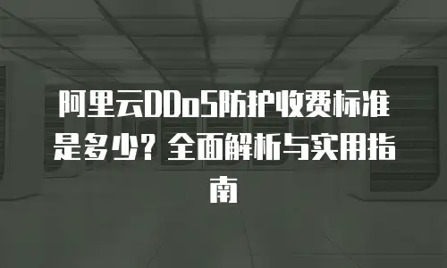 阿里云DDoS防护收费标准是多少？全面解析与实用指南