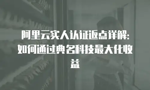 阿里云实人认证返点详解：如何通过典名科技最大化收益