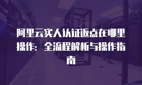 阿里云实人认证返点在哪里操作：全流程解析与操作指南