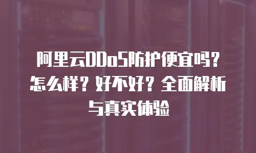 阿里云DDoS防护便宜吗？怎么样？好不好？全面解析与真实体验