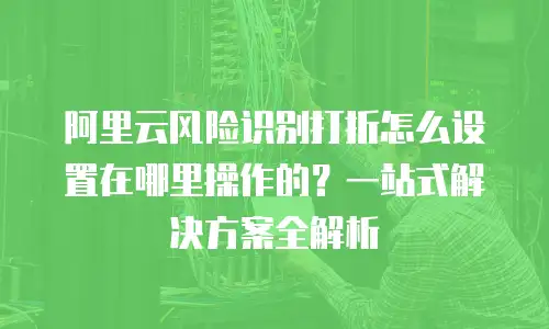 阿里云风险识别打折怎么设置在哪里操作的？一站式解决方案全解析