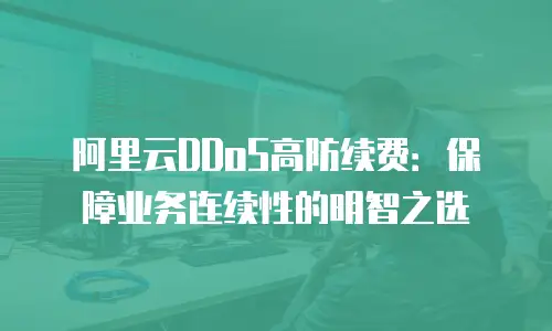 阿里云DDoS高防续费：保障业务连续性的明智之选
