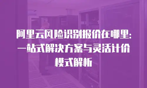 阿里云风险识别报价在哪里：一站式解决方案与灵活计价模式解析