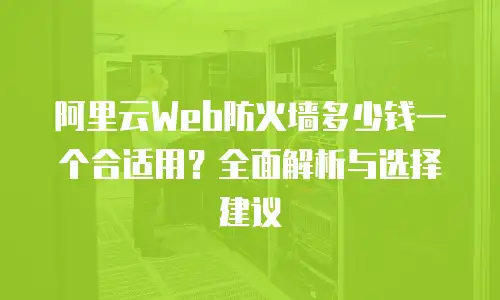 阿里云Web防火墙多少钱一个合适用？全面解析与选择建议