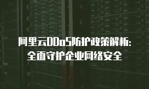 阿里云DDoS防护政策解析：全面守护企业网络安全