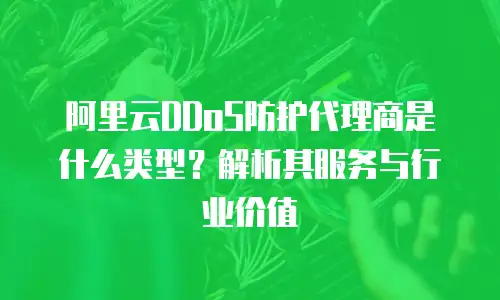 阿里云DDoS防护代理商是什么类型？解析其服务与行业价值