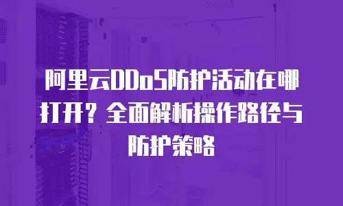 阿里云DDoS防护活动在哪打开？全面解析操作路径与防护策略