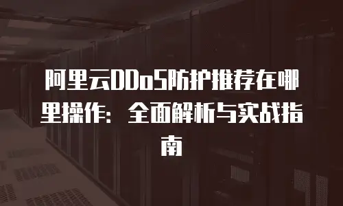 阿里云DDoS防护推荐在哪里操作：全面解析与实战指南