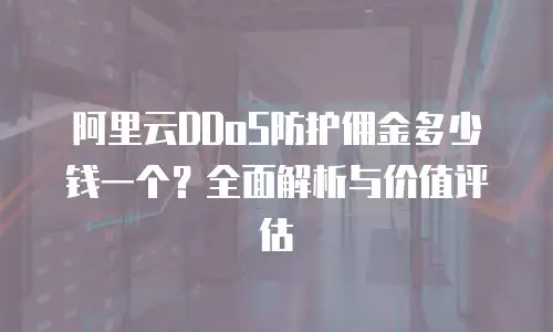 阿里云DDoS防护佣金多少钱一个？全面解析与价值评估