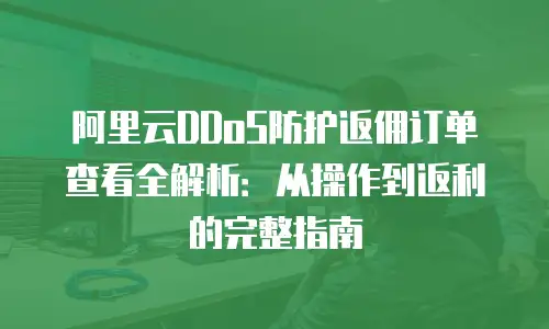 阿里云DDoS防护返佣订单查看全解析：从操作到返利的完整指南