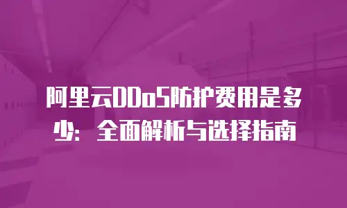 阿里云DDoS防护费用是多少：全面解析与选择指南