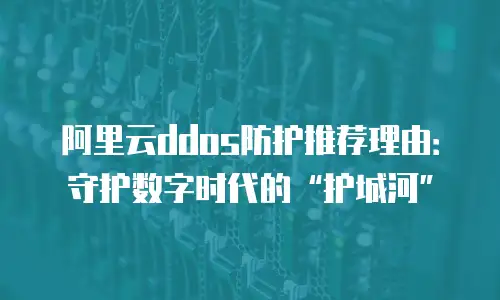 阿里云ddos防护推荐理由：守护数字时代的“护城河”