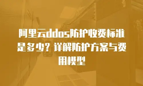 阿里云ddos防护收费标准是多少？详解防护方案与费用模型