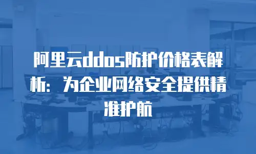 阿里云ddos防护价格表解析：为企业网络安全提供精准护航
