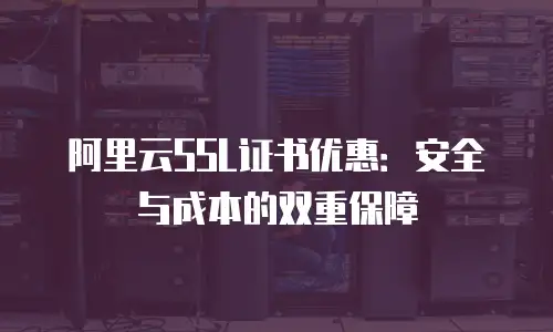 阿里云SSL证书优惠：安全与成本的双重保障