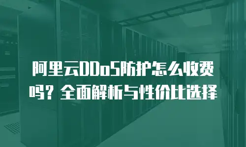 阿里云DDoS防护怎么收费吗？全面解析与性价比选择