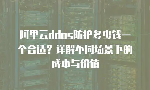 阿里云ddos防护多少钱一个合适？详解不同场景下的成本与价值