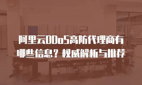 阿里云DDoS高防代理商有哪些信息？权威解析与推荐
