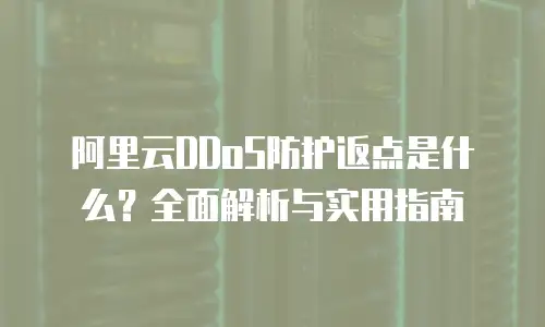 阿里云DDoS防护返点是什么？全面解析与实用指南