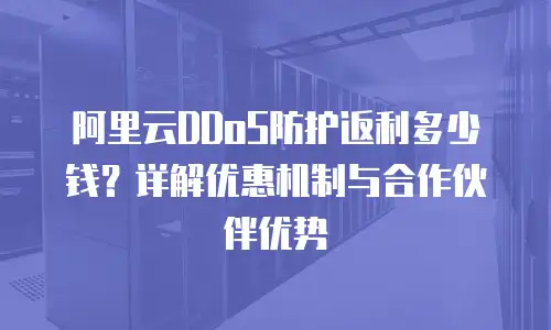 阿里云DDoS防护返利多少钱？详解优惠机制与合作伙伴优势