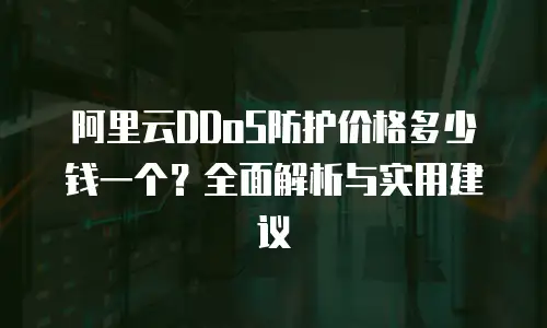 阿里云DDoS防护价格多少钱一个？全面解析与实用建议
