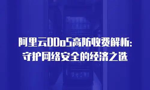 阿里云DDoS高防收费解析：守护网络安全的经济之选