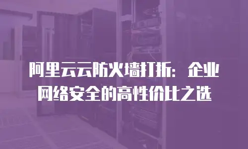 阿里云云防火墙打折：企业网络安全的高性价比之选