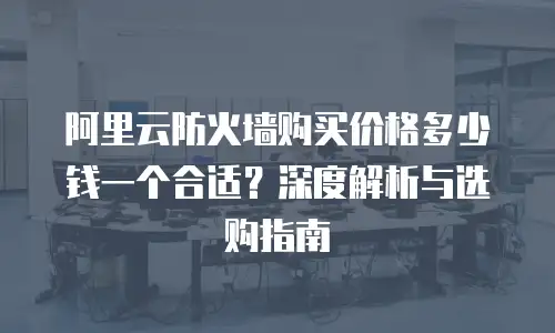 阿里云防火墙购买价格多少钱一个合适？深度解析与选购指南