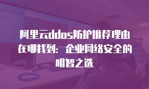 阿里云ddos防护推荐理由在哪找到：企业网络安全的明智之选